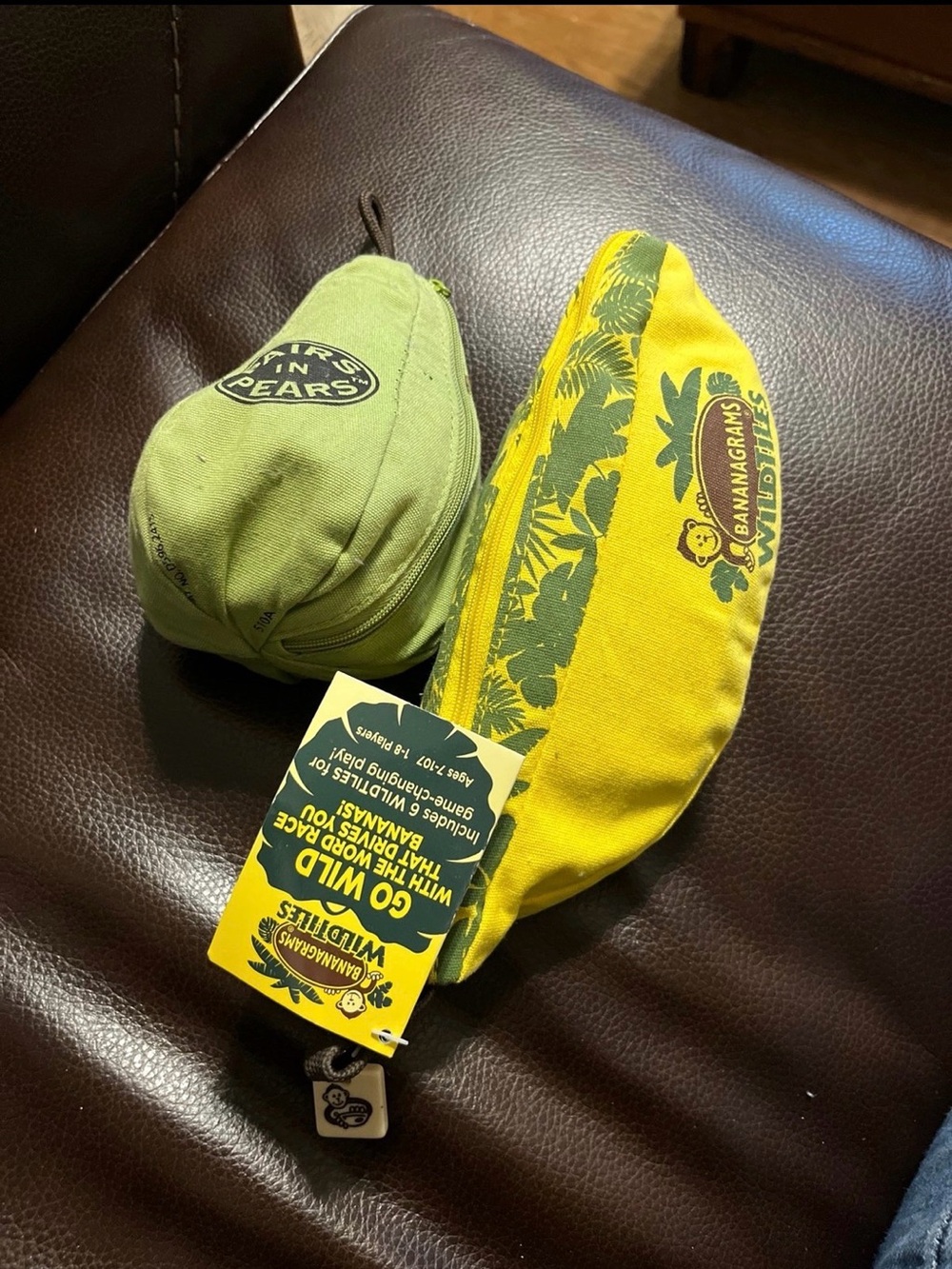 Brand New Bananagrams and Pairs in Pears games